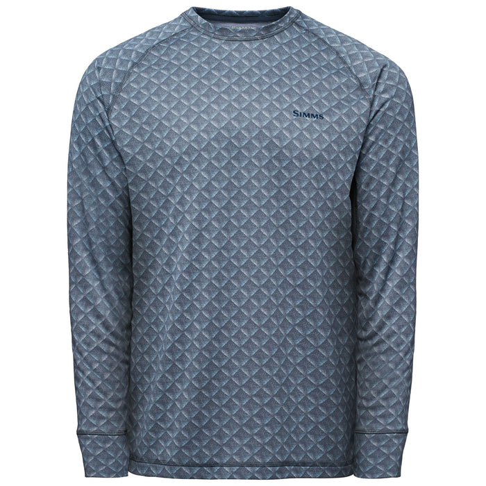 Simms Men's Strata 160 LS Crew Selvedge Stipple Image 01