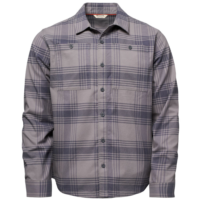 Simms Men's Tailout Flannel Louie Plaid: Tahitian Pearl Image 01
