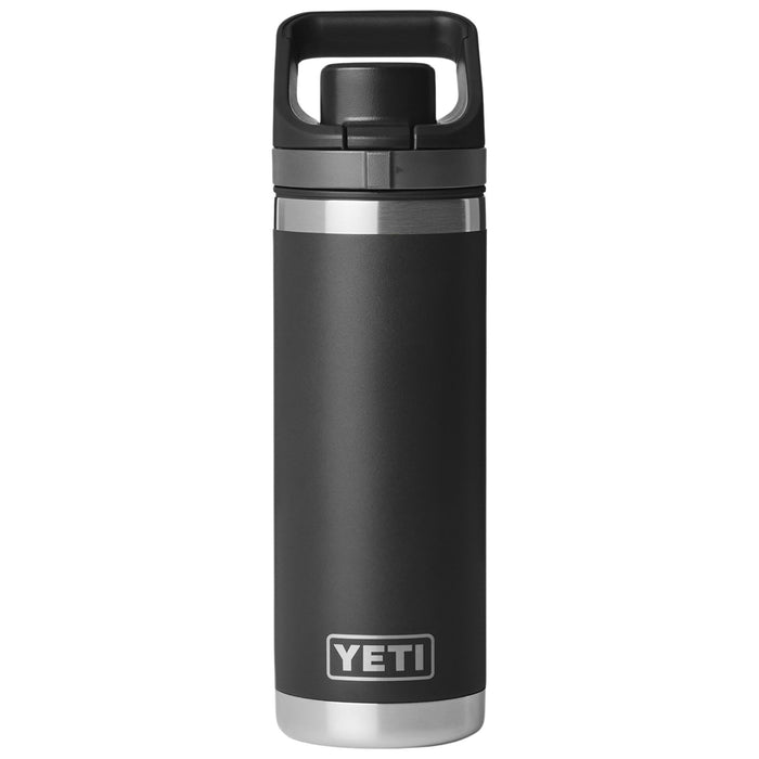YETI Rambler 18 oz Water Bottle with Flip Chug Cap Black Image 01