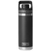 YETI Rambler 18 oz Water Bottle with Flip Chug Cap Black Image 01