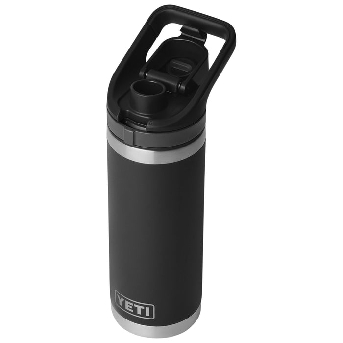 YETI Rambler 18 oz Water Bottle with Flip Chug Cap Black Image 04