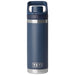 YETI Rambler 18 oz Water Bottle with Flip Chug Cap Navy Image 01