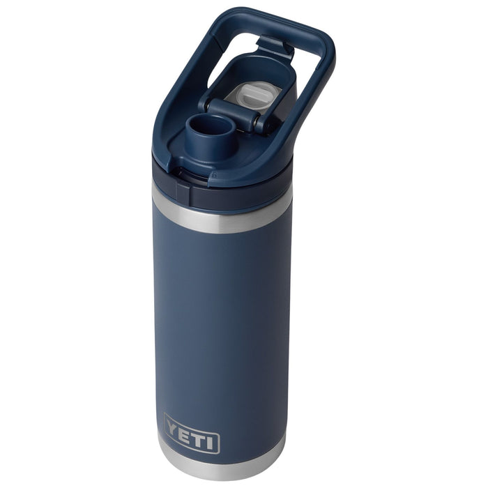YETI Rambler 18 oz Water Bottle with Flip Chug Cap Navy Image 04