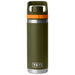 YETI Rambler 18 oz Water Bottle with Flip Chug Cap Olive / King Crab Orange Image 01