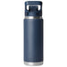YETI Rambler 26 oz Water Bottle with Flip Chug Cap Navy Image 02