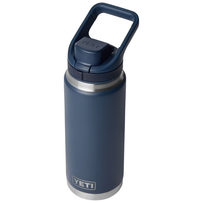 YETI Rambler 26 oz Water Bottle with Flip Chug Cap Navy Image 04