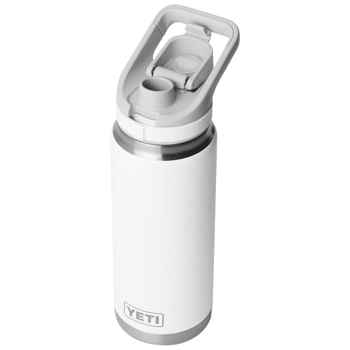 YETI Rambler 26 oz Water Bottle with Flip Chug Cap White Image 03