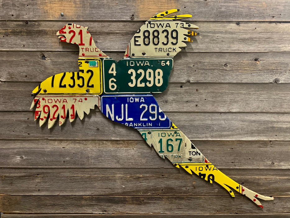 Iowa Pheasant License Plate Art