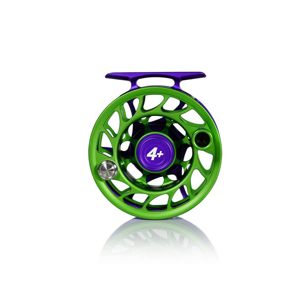 リール HATCH ICONIC 4PLUS Jokester Purple/Green Hatch Jokester Iconic Limited Edition Fly Reel 4 Plus — TCO Fly Shop