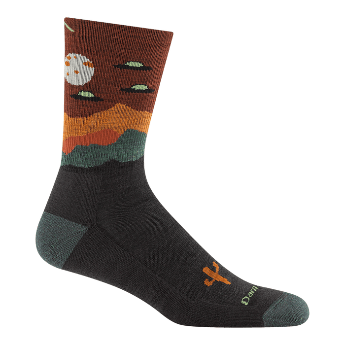 Darn Tough Mens Spaced Out Micro Crew Lightweight Cushion Hiking Socks