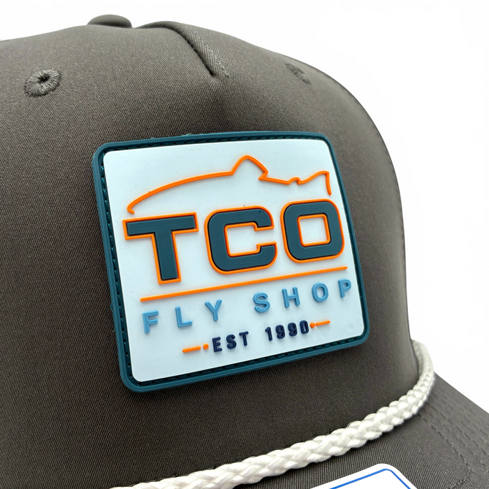 TCO Fly Shop 5 Panel Classic Rope Hat - '26 Fish Logo
