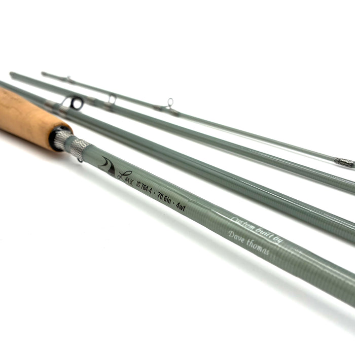 Used Rod - Custom 7'6" 4wt Fiberglass - Fly Rod