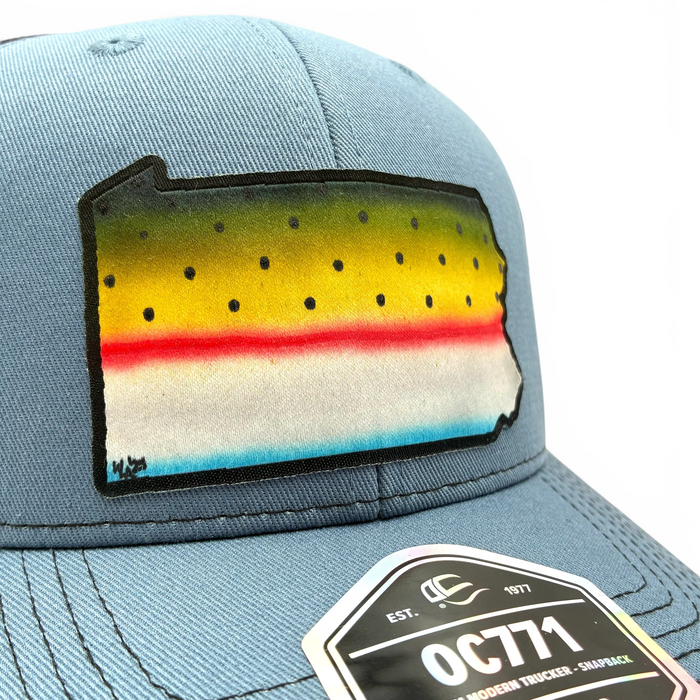Pennsylvania Custom Painted Steelhead Hat