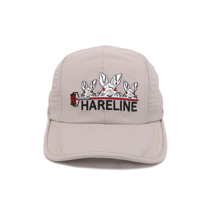 Hareline Logo Grey Polyester Mesh Hat #14