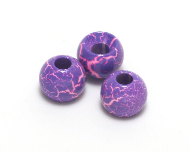 Crackle Slotted Tungsten Beads