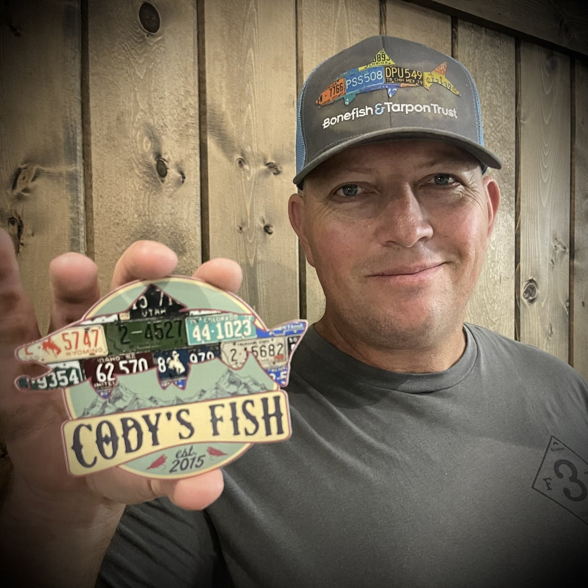 Cody's Fish Rocky Mountain Brown Trout Logo Sticker — TCO Fly Shop
