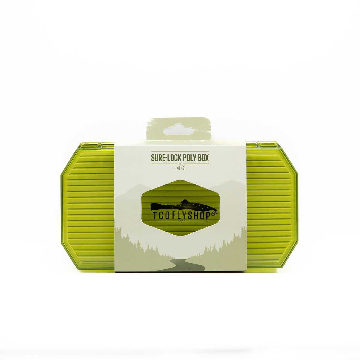 TCO Fly Box - Green Tinted Poly Streamer box — TCO Fly Shop