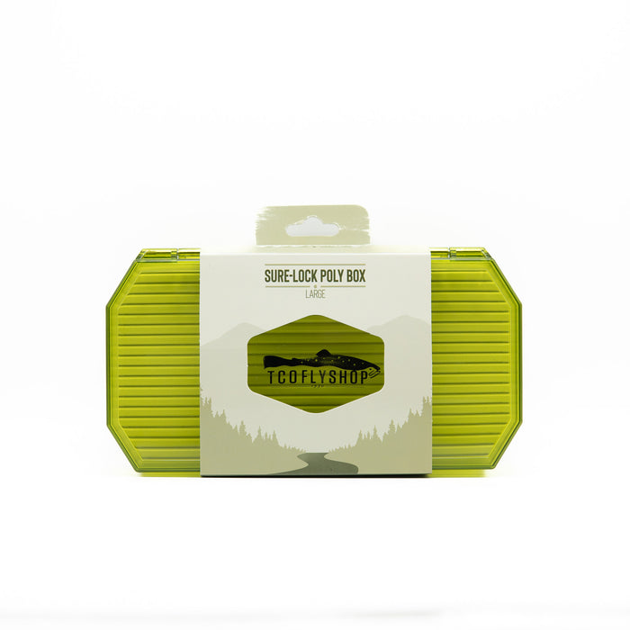 TCO Fly Box - Green Tinted Poly Streamer box