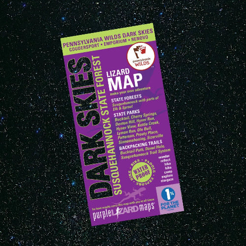 Purple Lizard Map - Dark Skies-Susquehannock State Forest 1st Edition
