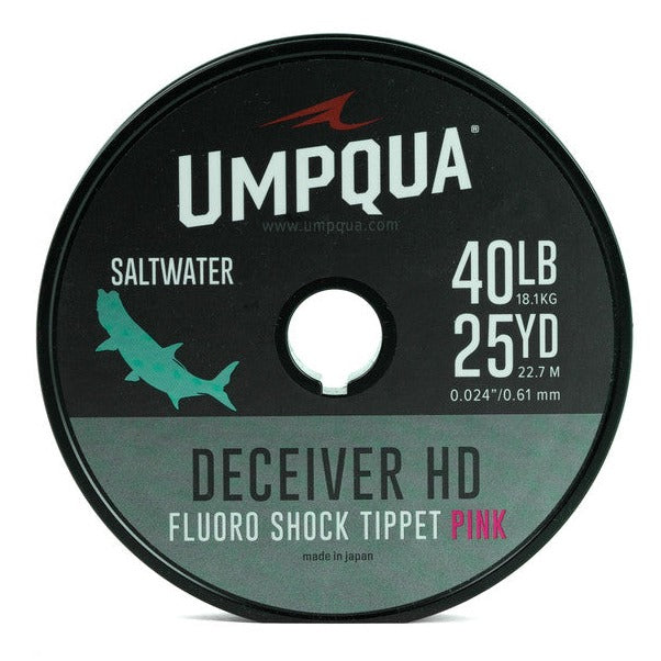 Umpqua Deceiver HD Saltwater Fluorocarbon Shock Tippet Pink
