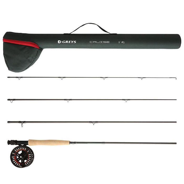 Greys Cruise Fly Rod & Reel Outfit 9ft 5wt 4pc