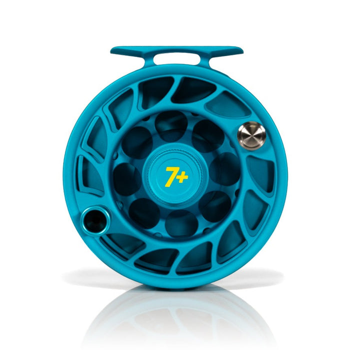 blue grren teal fly reel Hatch 7 Plus Iconic Fly Reel Kraken