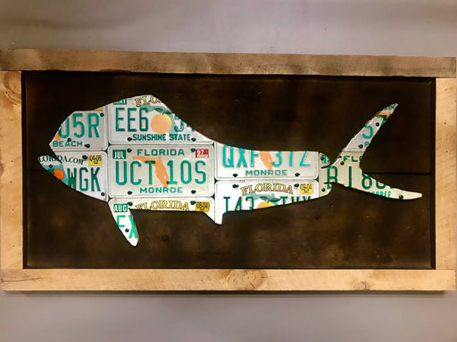 Florida Mahi Mahi License Plate Art — TCO Fly Shop