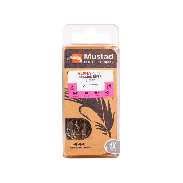 Mustad Russian River Streamer Hook 5XH Down Eye TitanX