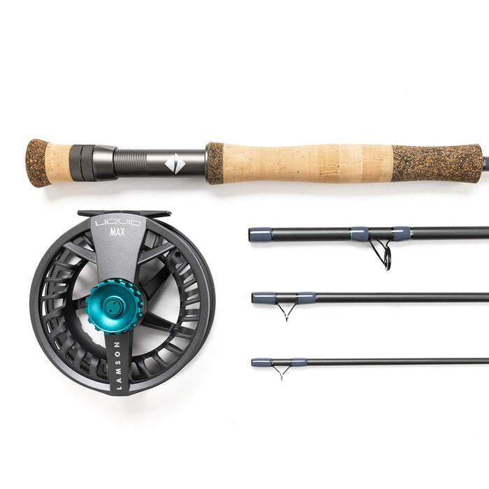 Lamson Liquid Max Fly Rod & Reel Outfit 9ft 8wt 908-4 - No Line