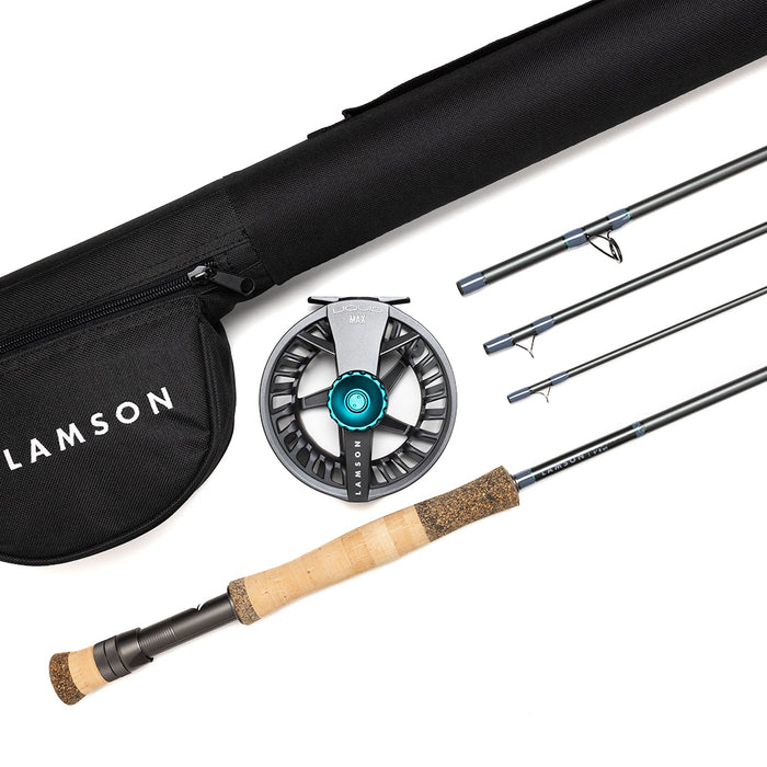 Lamson Liquid Max Fly Rod & Reel Outfit 9ft 8wt 908-4 - No Line