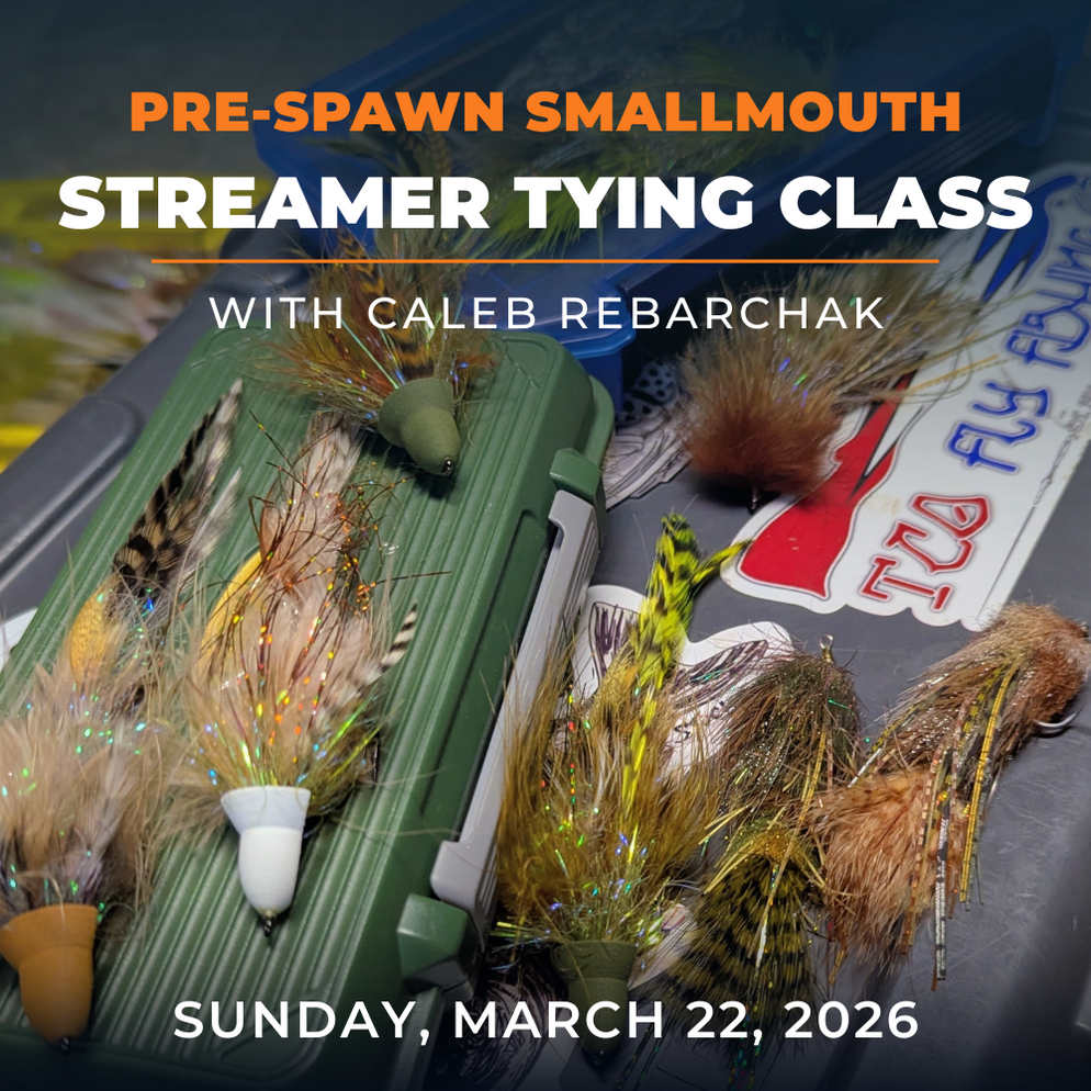 TCO Fly Tying Class: Pre-Spawn Smallmouth Streamer with Caleb Rebarcha ...