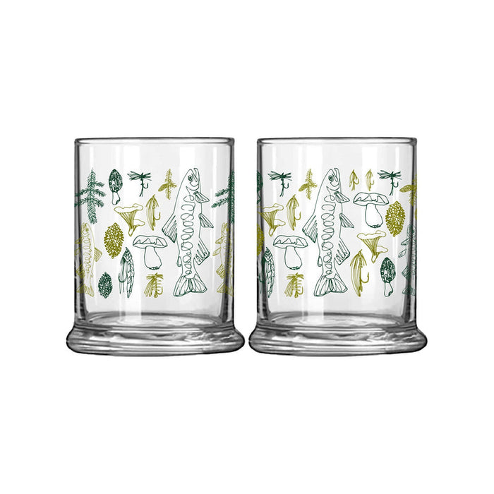 Rep Your Water Spring Forest Old Fashioned Glass