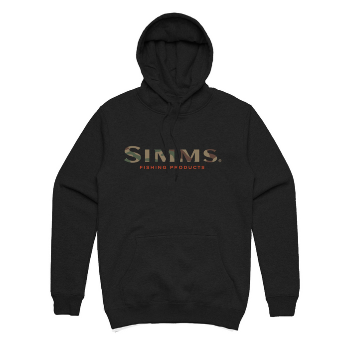 Simms Men ' S Logo Hoody - Black