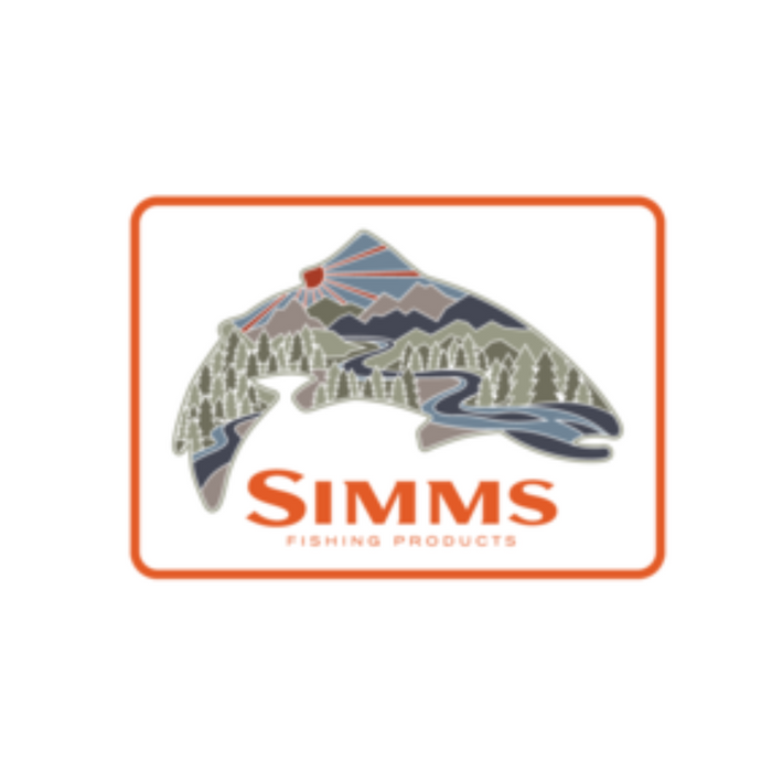 Simms Troutscape Sticker