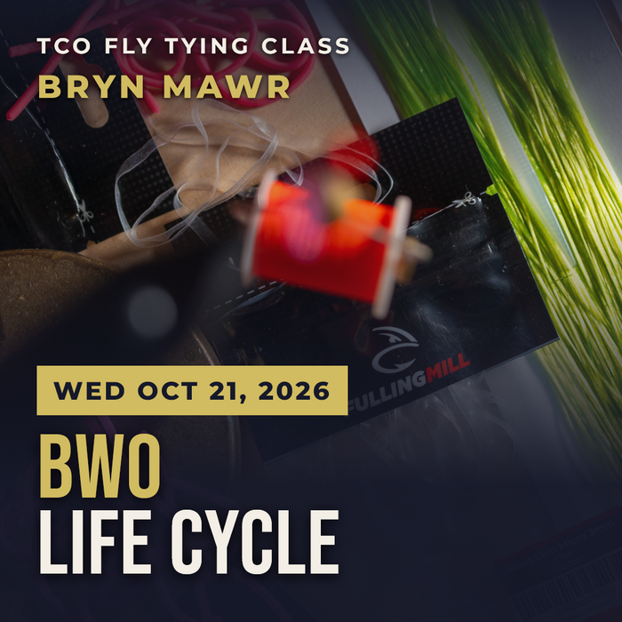 TCO Fly Tying Class: The BWO lifecycle: Nymph, Emerger and Dry flies with John Parisi