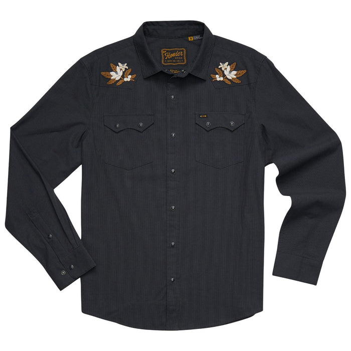 Howler Brothers Crosscut Deluxe Longsleeve Orange Blossoms : Antique Black Image 01