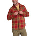 Howler Brothers Harker's Flannel Kempton Plaid : Brick Image 02