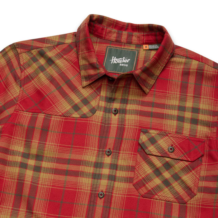 Howler Brothers Harker's Flannel Kempton Plaid : Brick Image 04