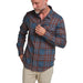 Howler Brothers Harker's Flannel Kempton Plaid : Dark Slate Image 02