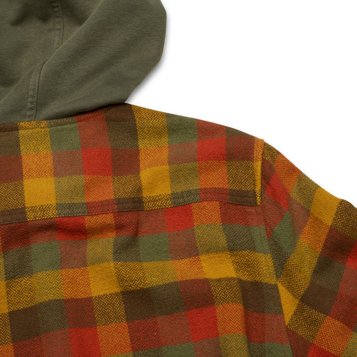 Howler Brothers Salvo Hooded Blanket Flannel Grice Plaid : Hayride Image 05