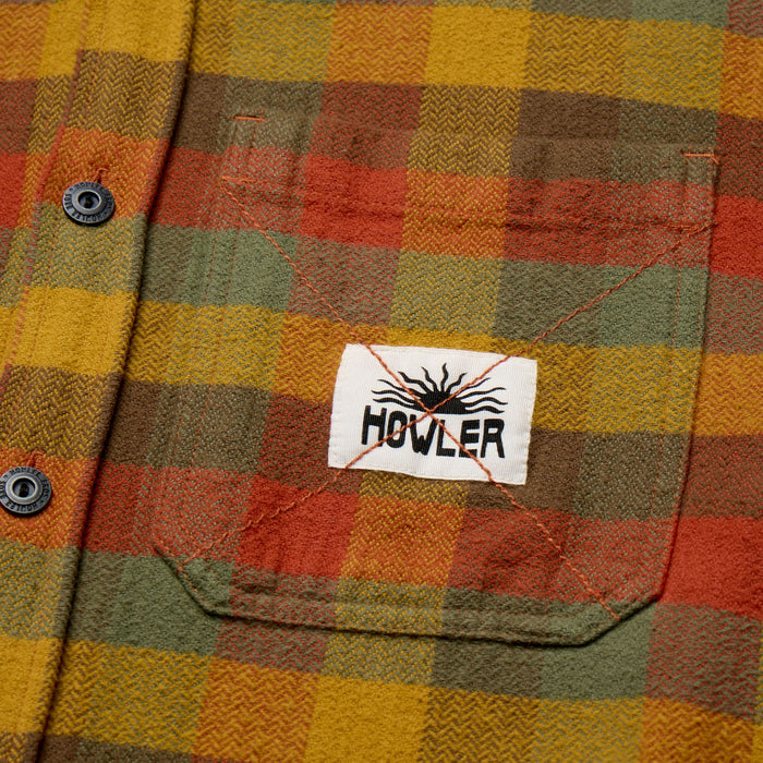 Howler Brothers Salvo Hooded Blanket Flannel Grice Plaid : Hayride Image 06