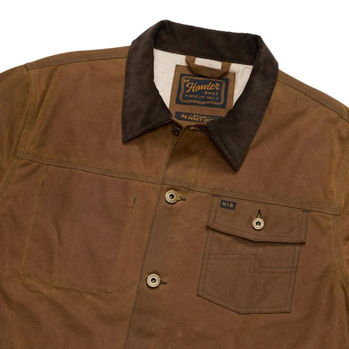 Howler Brothers Waxed Depot Jacket Camel Image 04