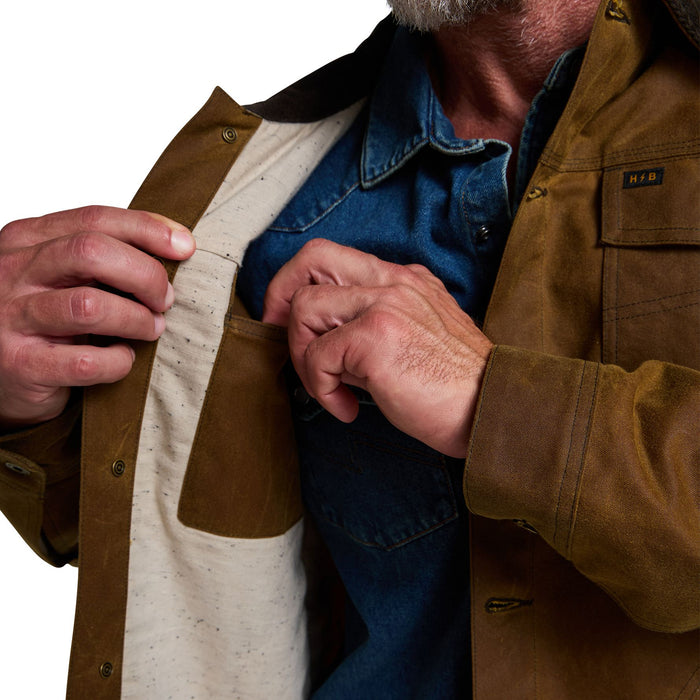 Howler Brothers Waxed Depot Jacket Camel Image 06