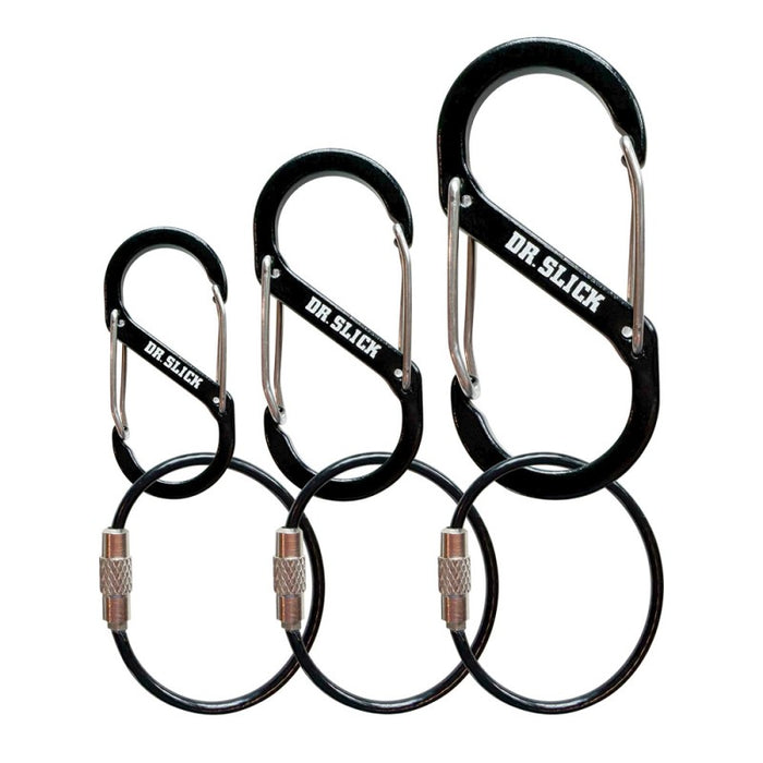 Dr. Slick Aluminum Gear Clips with Retaining Rings