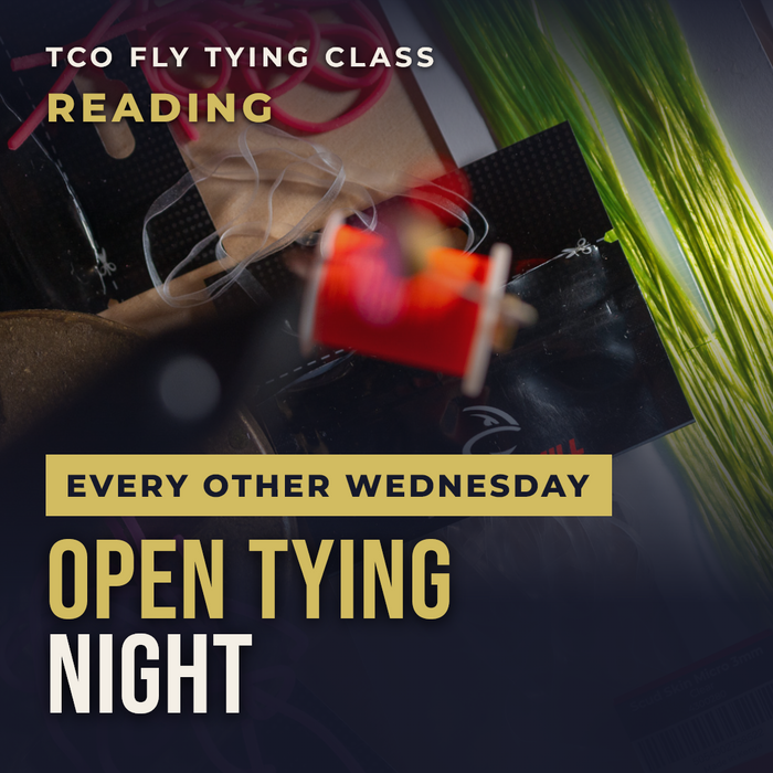 TCO Fly Tying Reading – Open Tying Night, every other Wednesday