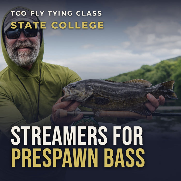 TCO Fly Tying Class: Pre-Spawn Smallmouth Streamer with Caleb Rebarchak at State College