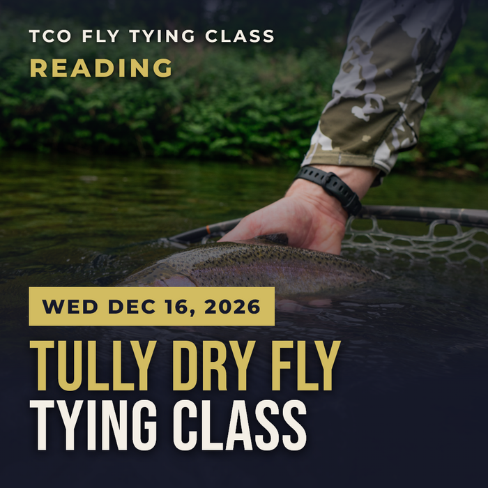 TCO Fly Tying Class Reading – Tully Dry Fly Tying Class, Wed Dec 16, 2026