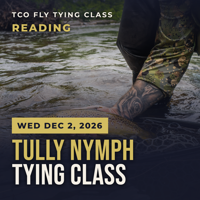 TCO Fly Tying Class Reading – Tully Nymph Tying Class, Wed Dec 2, 2026