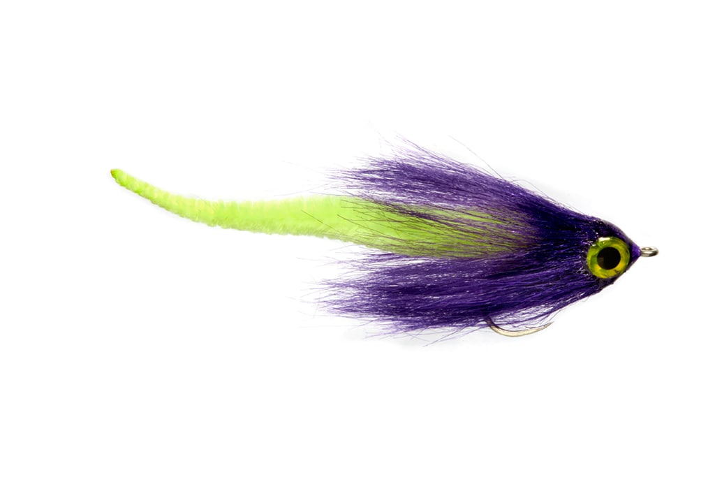 Dragontail Baitfish Purple & Chartreuse