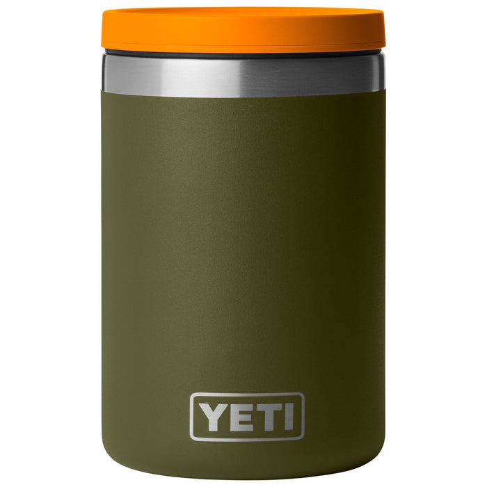 YETI Rambler 16 oz Insulated Food Jar Olive / King Crab Orange Image 01